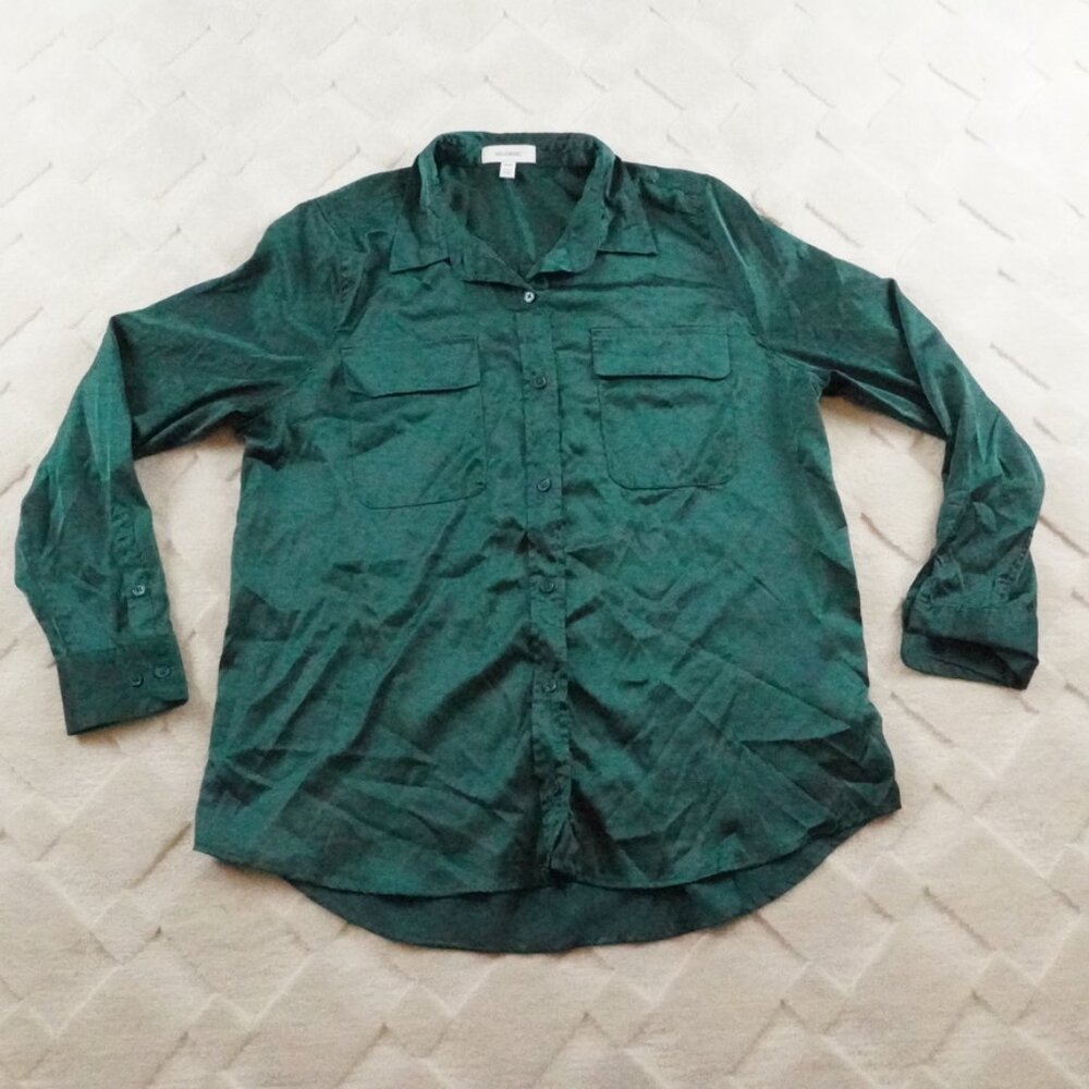 Equipment Green Button Down Shirt